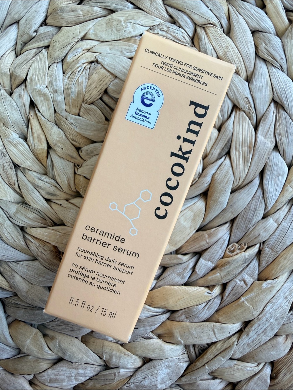 NIB Cocokind Ceramide Barrier Serum | Travel Size 0.5 fl oz / 15 mL